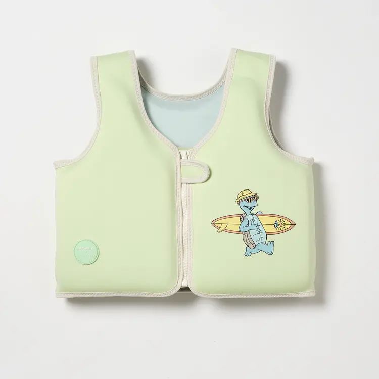 Sunnylife Kids Swim Vest - Shred Turtle Aqua 3-6yo