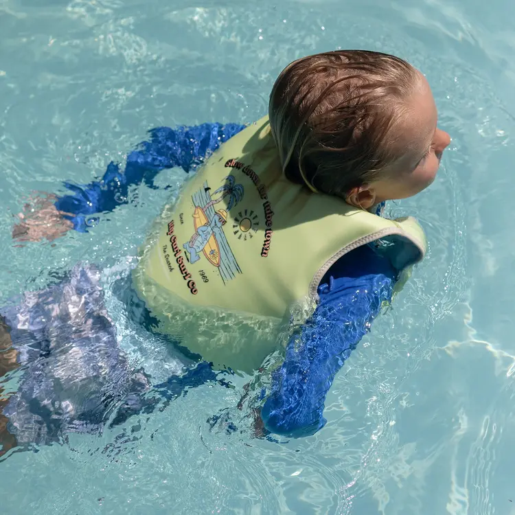 Sunnylife Kids Swim Vest - Shred Turtle Aqua 3-6yo