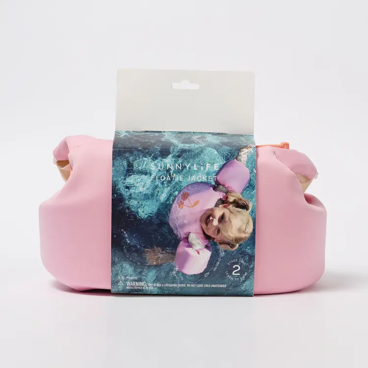 Sunnylife Kids Floatie Jacket  - Cotton Candy Cherry 4-6yo
