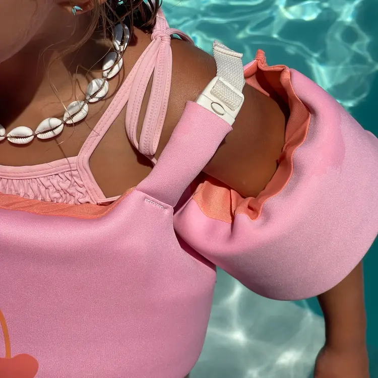 Sunnylife Kids Floatie Jacket  - Cotton Candy Cherry 4-6yo