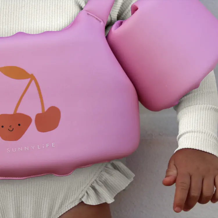 Sunnylife Kids Floatie Jacket  - Cotton Candy Cherry 4-6yo