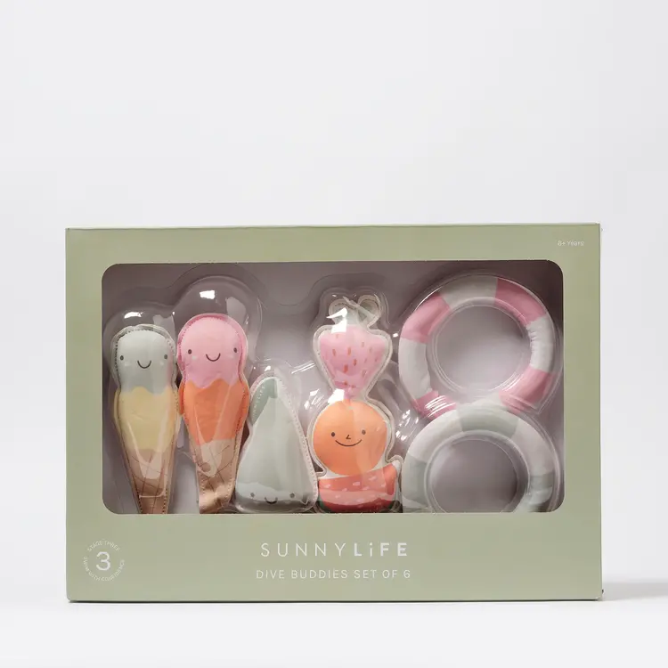 Sunnylife Dive Buddies Cotton Candy 6-pack