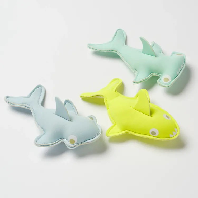 Sunnylife Dive Buddies- Salty the Shark Aqua Neon Yellow