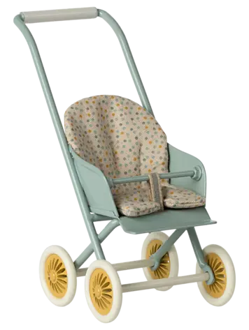Maileg Maileg Stroller, Micro - Mint