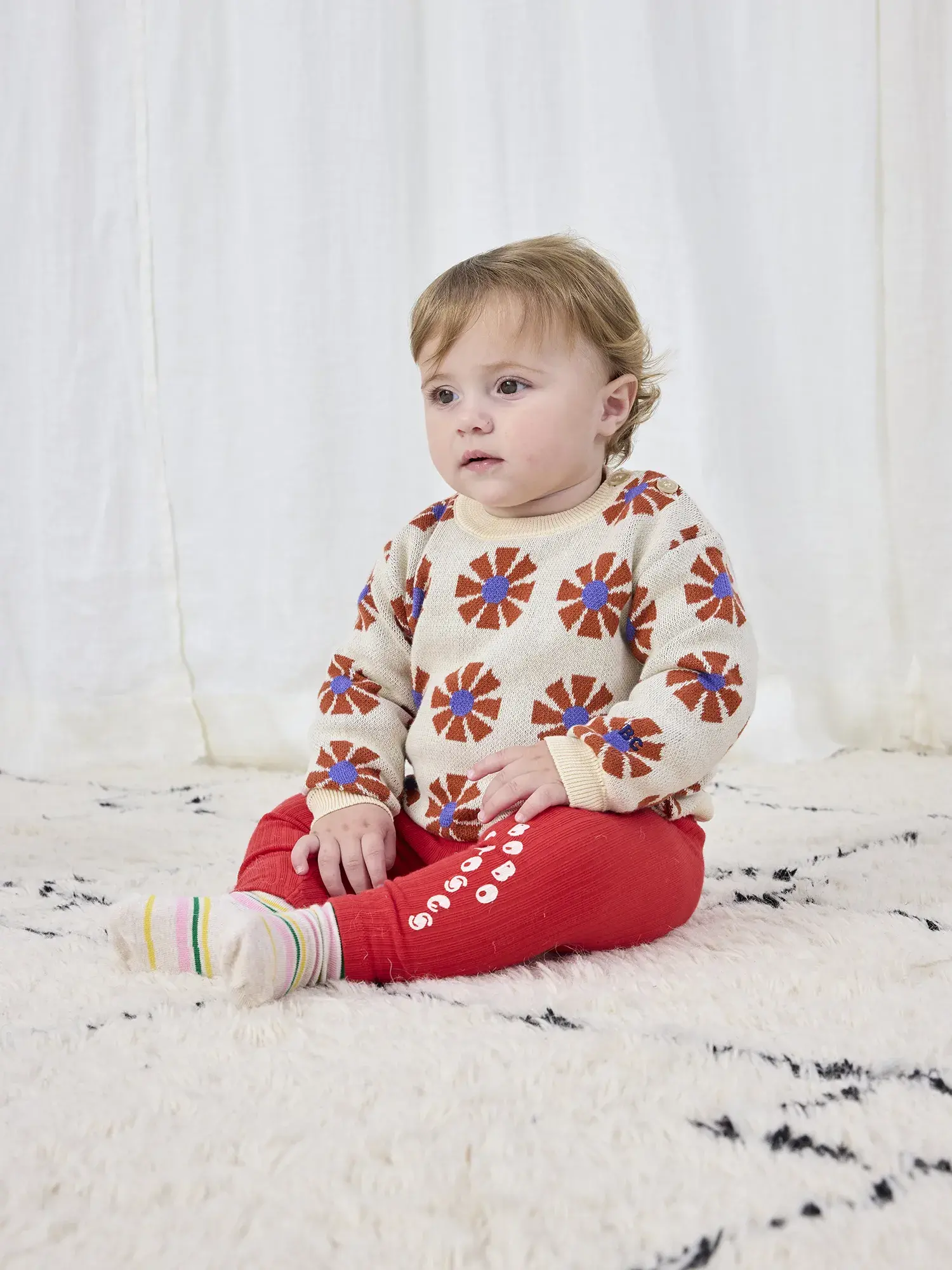 トップス bobooooo Bobo Kaleidoscope AOP Jacquard Jumper - Yellow Turtle