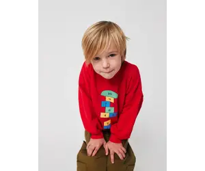 Bobo Hopscotch Sweatshirt - RED - Yellow Turtle