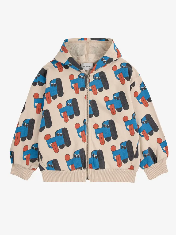 Bobo Choses Doggy Mate All Over Zip Hoodie