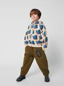 Bobo Doggy Mate AOP Zip Hoodie - WHT - Yellow Turtle