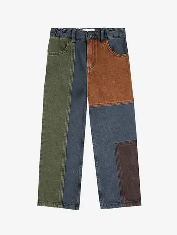 Bobo Choses Bobo Choses Color Block Denim Pants