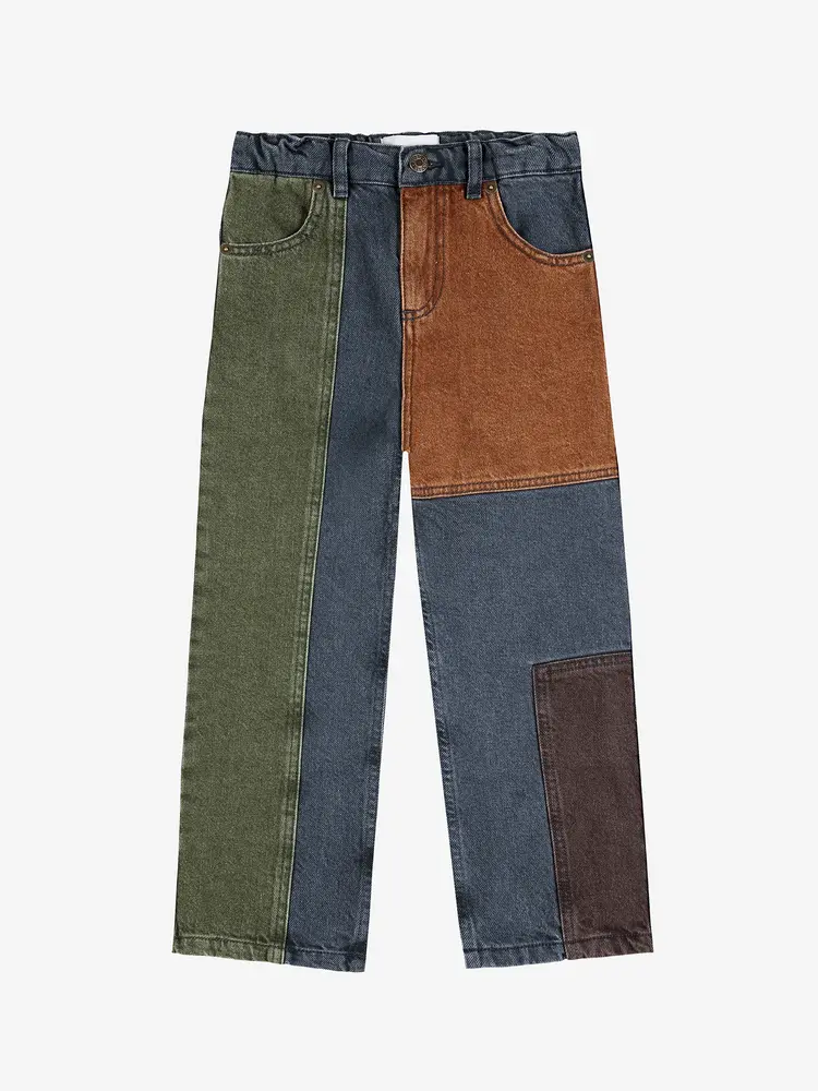 Bobo Choses Bobo Choses Color Block Denim Pants