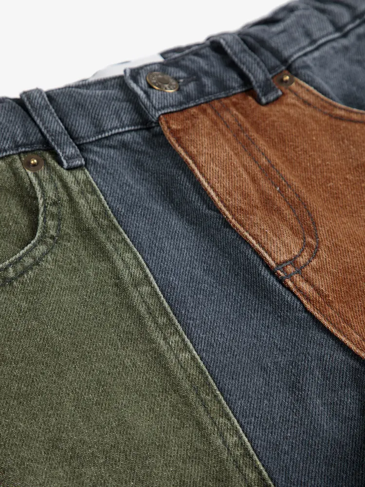 Bobo Choses Bobo Choses Color Block Denim Pants