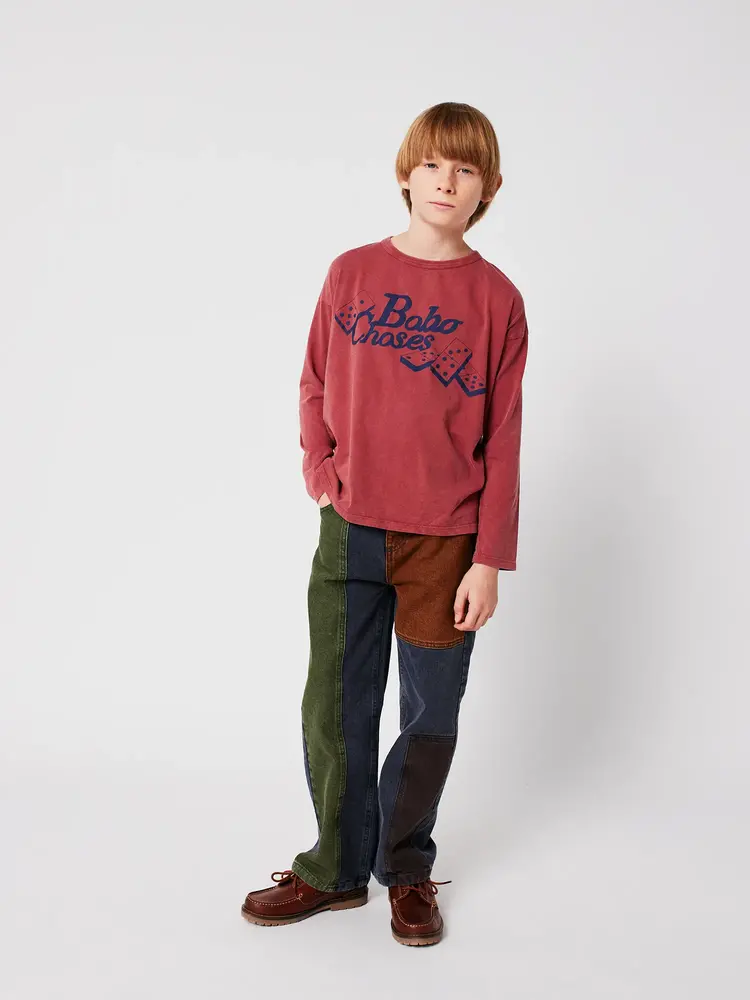 Bobo Choses Bobo Choses Color Block Denim Pants