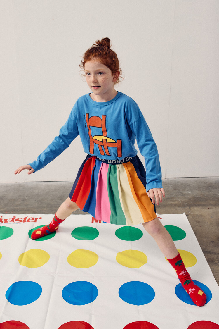 Bobo Choses Color Block Pleated Skirt