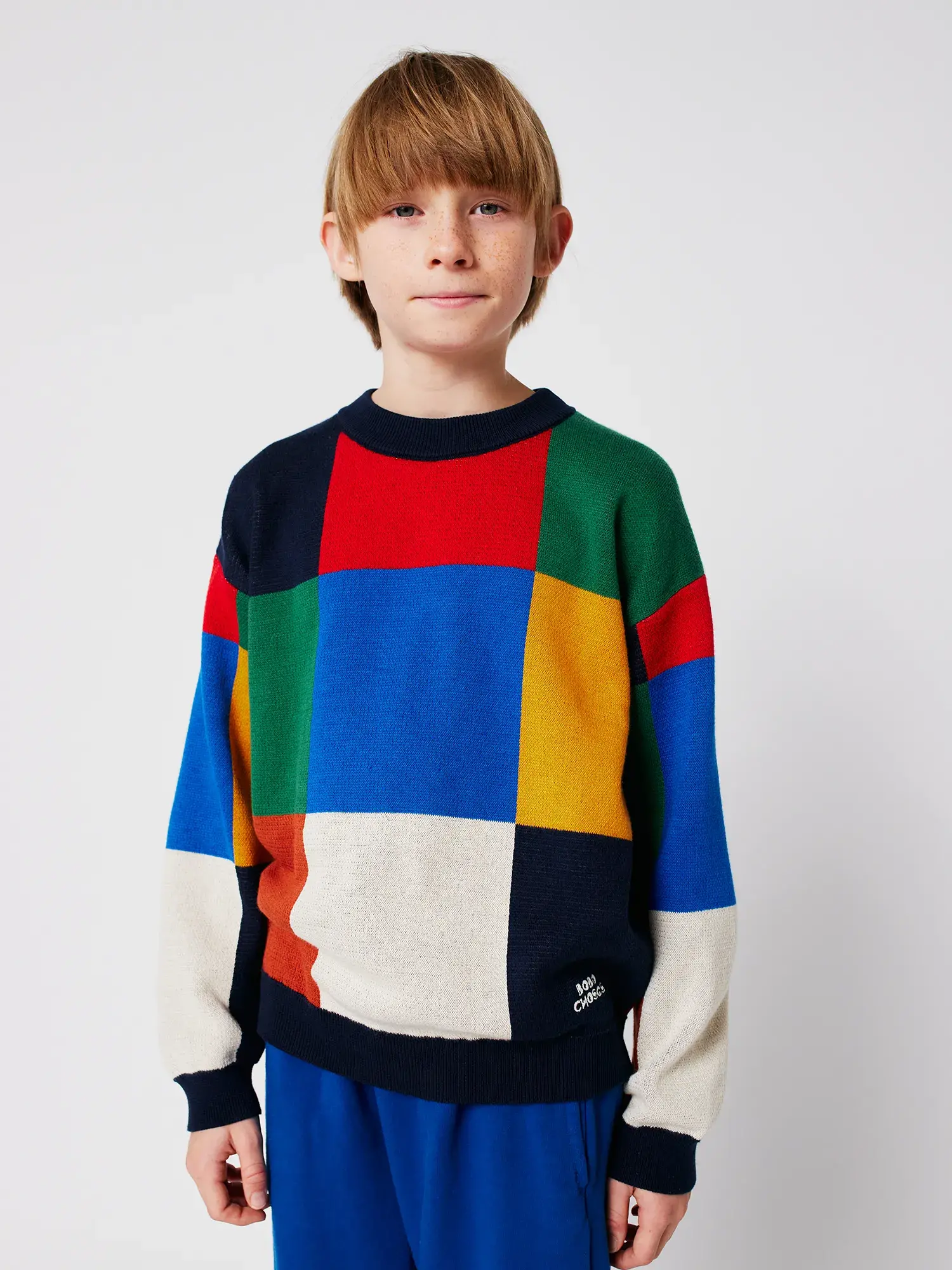 Bobo Multicolor Tiles Jumper - Yellow Turtle