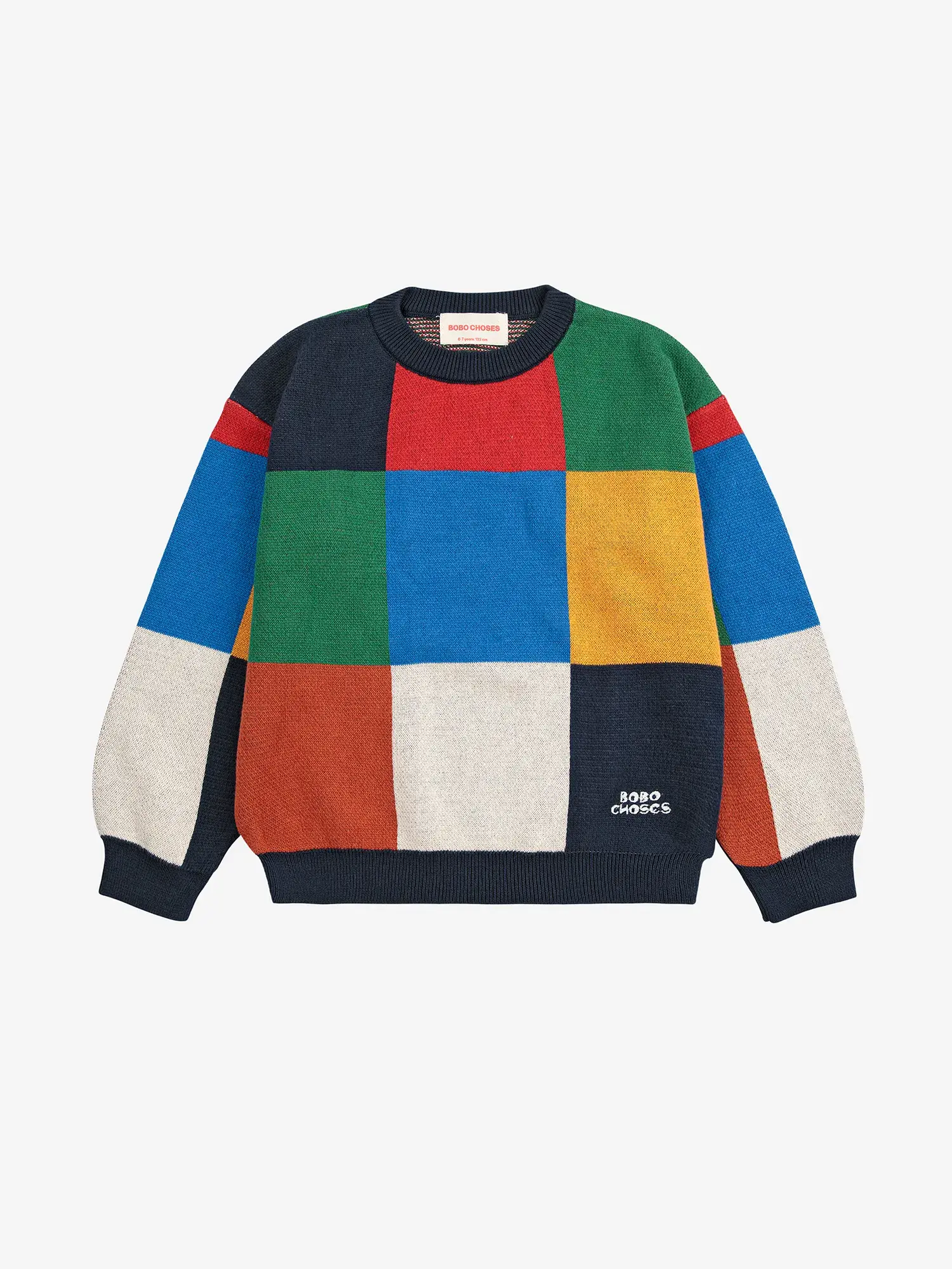 Bobo Multicolor Tiles Jumper - Yellow Turtle