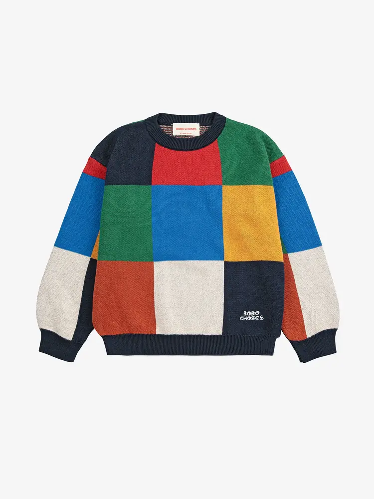 Bobo Choses Multicolor Tiles Jumper
