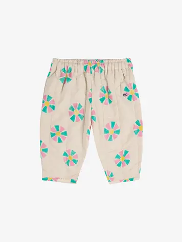 Bobo Choses Kaleidoscope All Over Quilted Pants - White