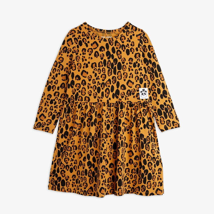 Mini Rodini Basic Leopard Long Sleeve Dress
