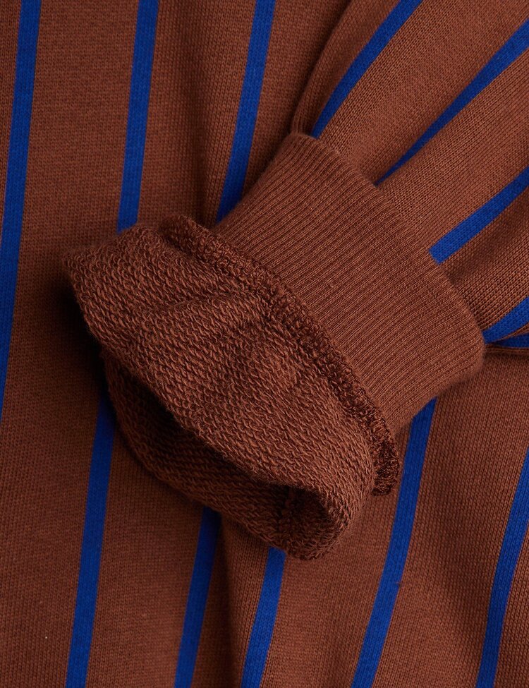 Mini Rodini Vertical Stripe Sweatshirt - Brown