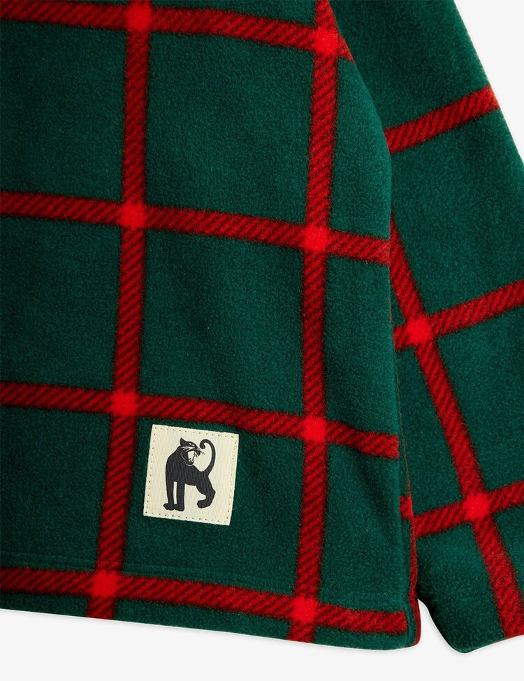 Mini Rodini  Plaid Fleece Long Sleeve Top