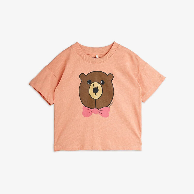 Mini Rodini Bear T shirt- Pink