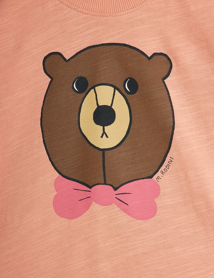 Mini Rodini Bear T shirt- Pink