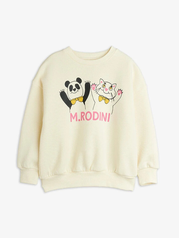 Mini Rodini Bear Chenille Sweatshirt - GREY - Yellow Turtle