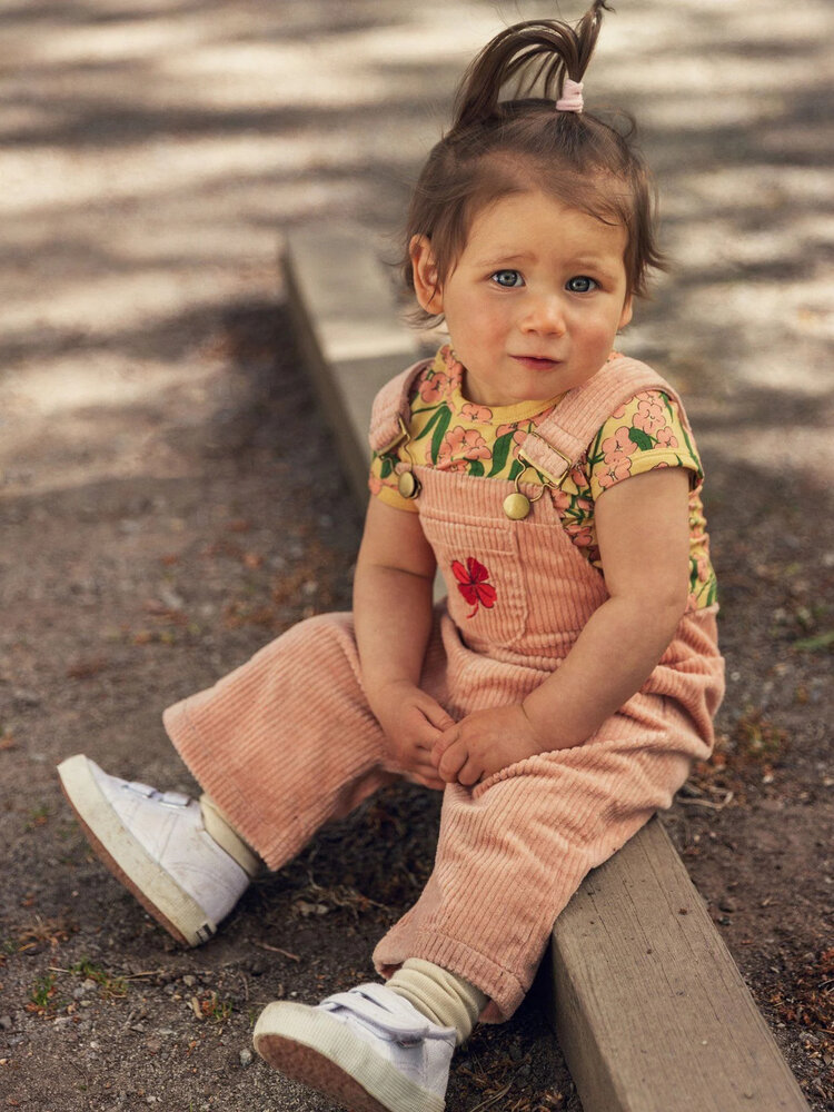 Mini Rodini Clover Corduroy Dungarees
