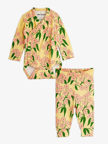 Mini Rodini Alpine Flowers Baby Set