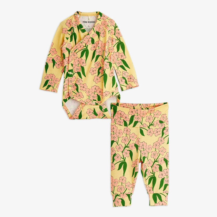 Mini Rodini Alpine Flowers Baby Set
