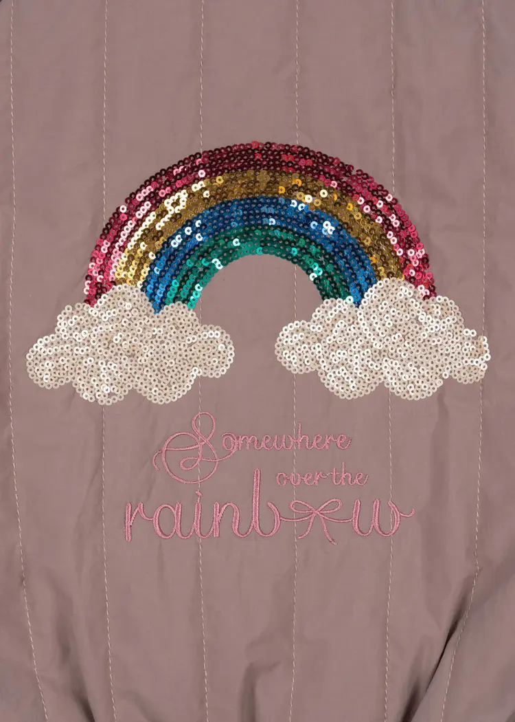 Konges Sløjd Juno Sequin Bomber Jacket - Twilight Mauve