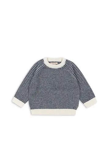 Konges Sløjd Berle Sweater- Ensign Blue/Buttercream