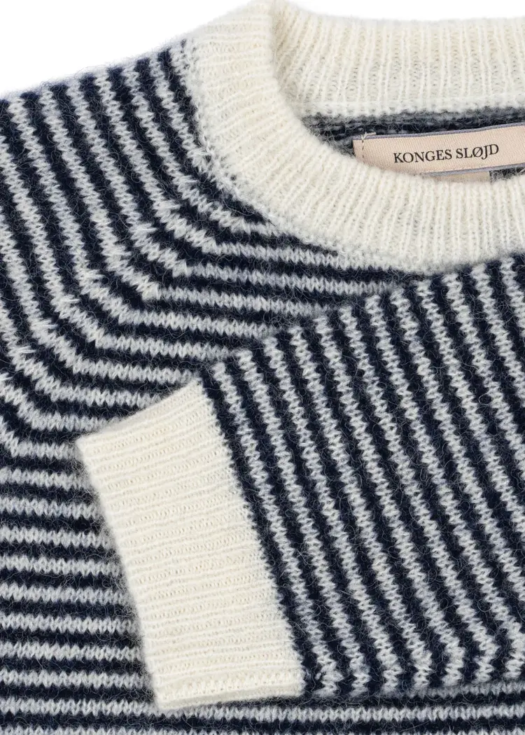 Konges Sløjd Berle Sweater- Ensign Blue/Buttercream