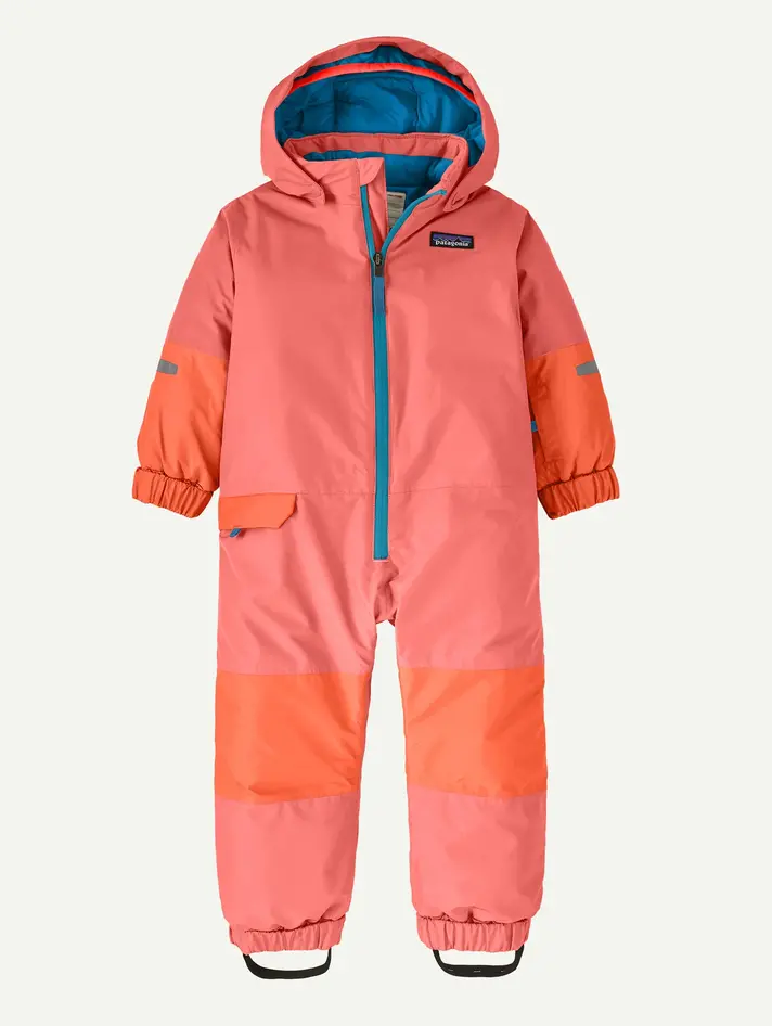 Patagonia Baby Snow Pile One-Piece- Uplift Blue - Yellow Turtle