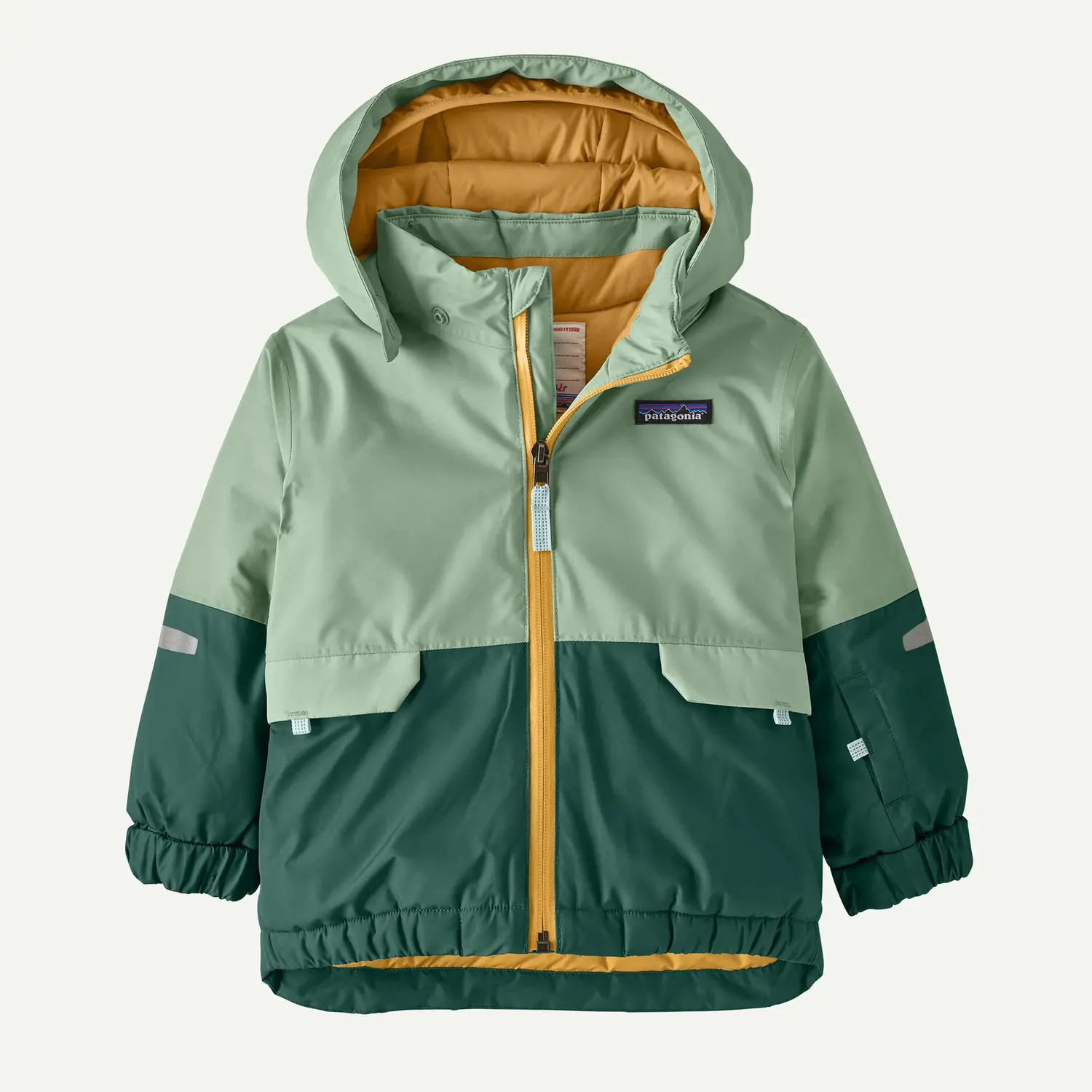 Patagonia Baby Snow Pile Jacket- Ellwood Green - Yellow Turtle
