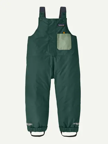 Patagonia Baby Snow Pile Bibs - Cascade Green