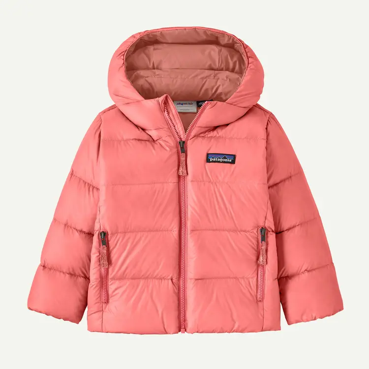 Patagonia Baby Hi-Loft Down Sweater Hoody - Sparkle Pink
