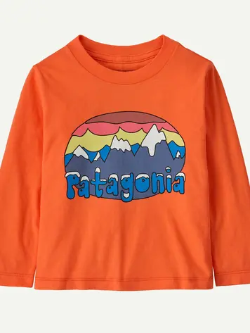 Patagonia Baby Long-Sleeved Fitz Roy Flurries T-Shirt