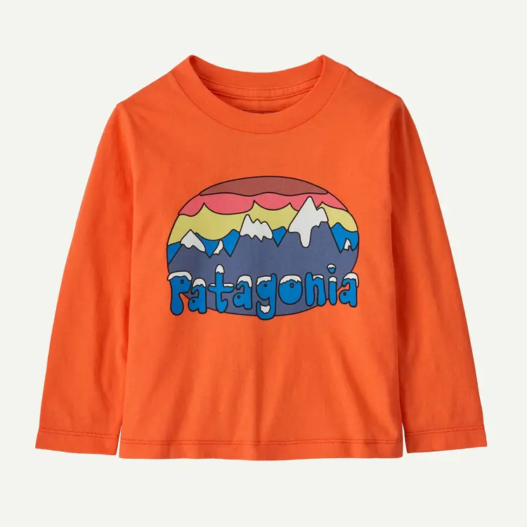Patagonia Baby Long-Sleeved Fitz Roy Flurries T-Shirt
