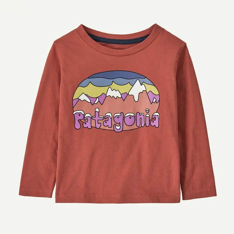 Patagonia Baby Long-Sleeved Fitz Roy Flurries T-Shirt