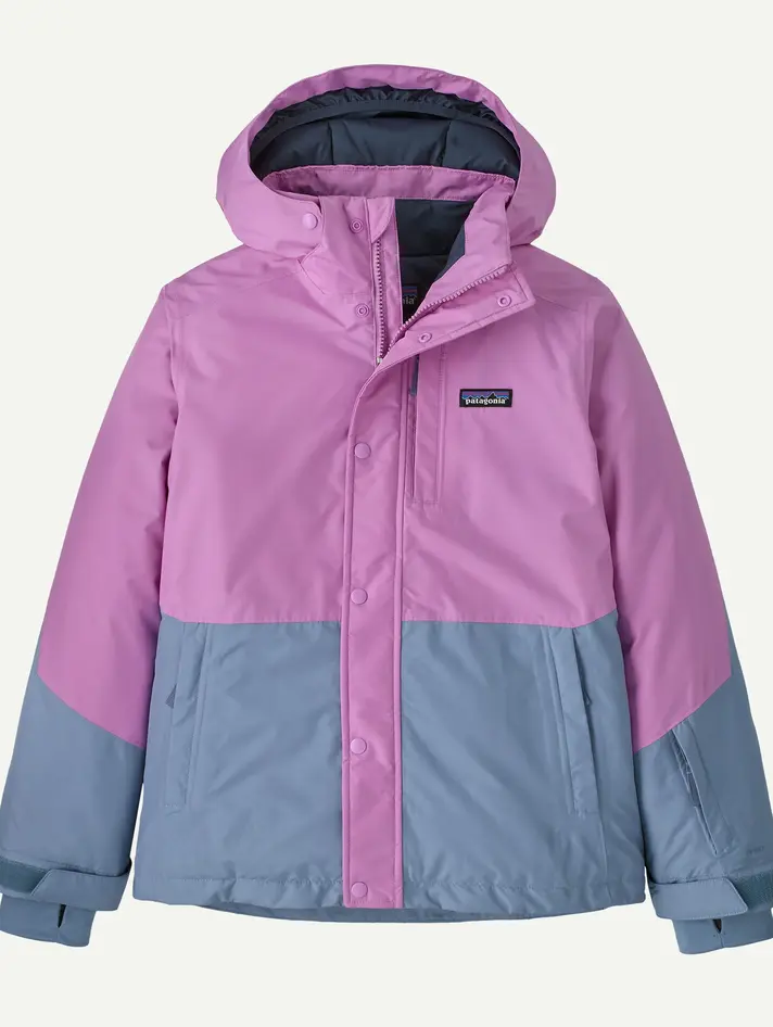 Patagonia Kids' Powder Town Jacket- Orange Peel - Yellow Turtle