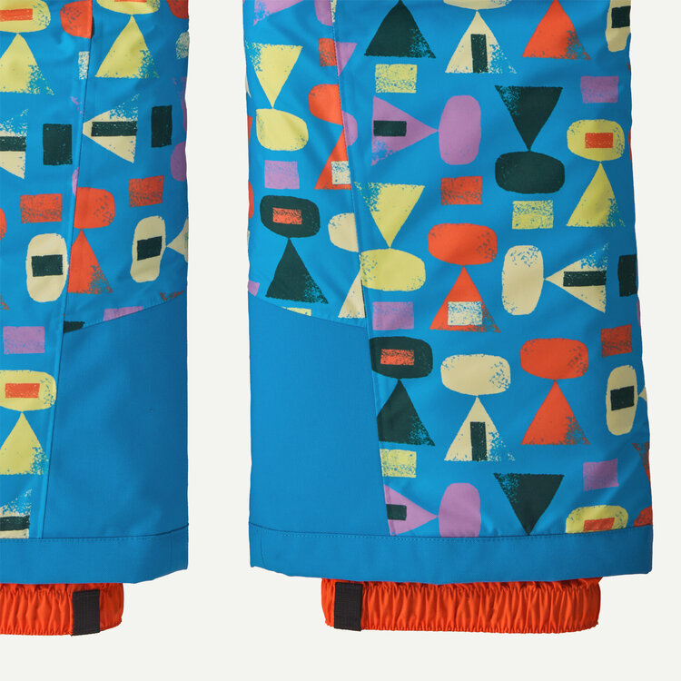 Patagonia Kids' Powder Town Pants- Forest Being: Uplift Blue