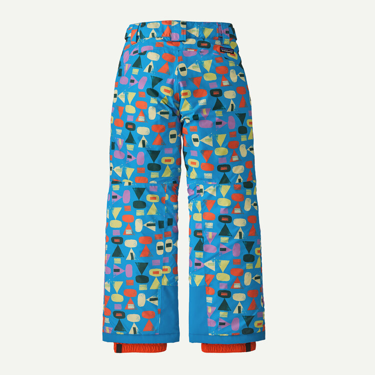 Patagonia Kids' Powder Town Pants- Forest Being: Uplift Blue