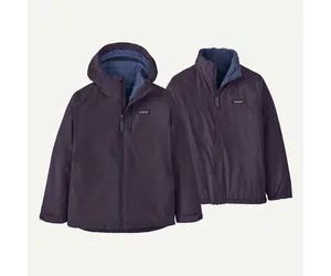 Patagonia Kids' 4-in-1 Everyday Jacket- Plummet Purple - Yellow Turtle