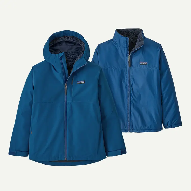 Patagonia Kids' 4-in-1 Everyday Jacket- Clement Blue