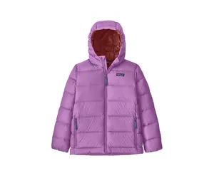 Patagonia Kids' Hi-Loft Down Sweater™ Hoody- Brisk Purple - Yellow