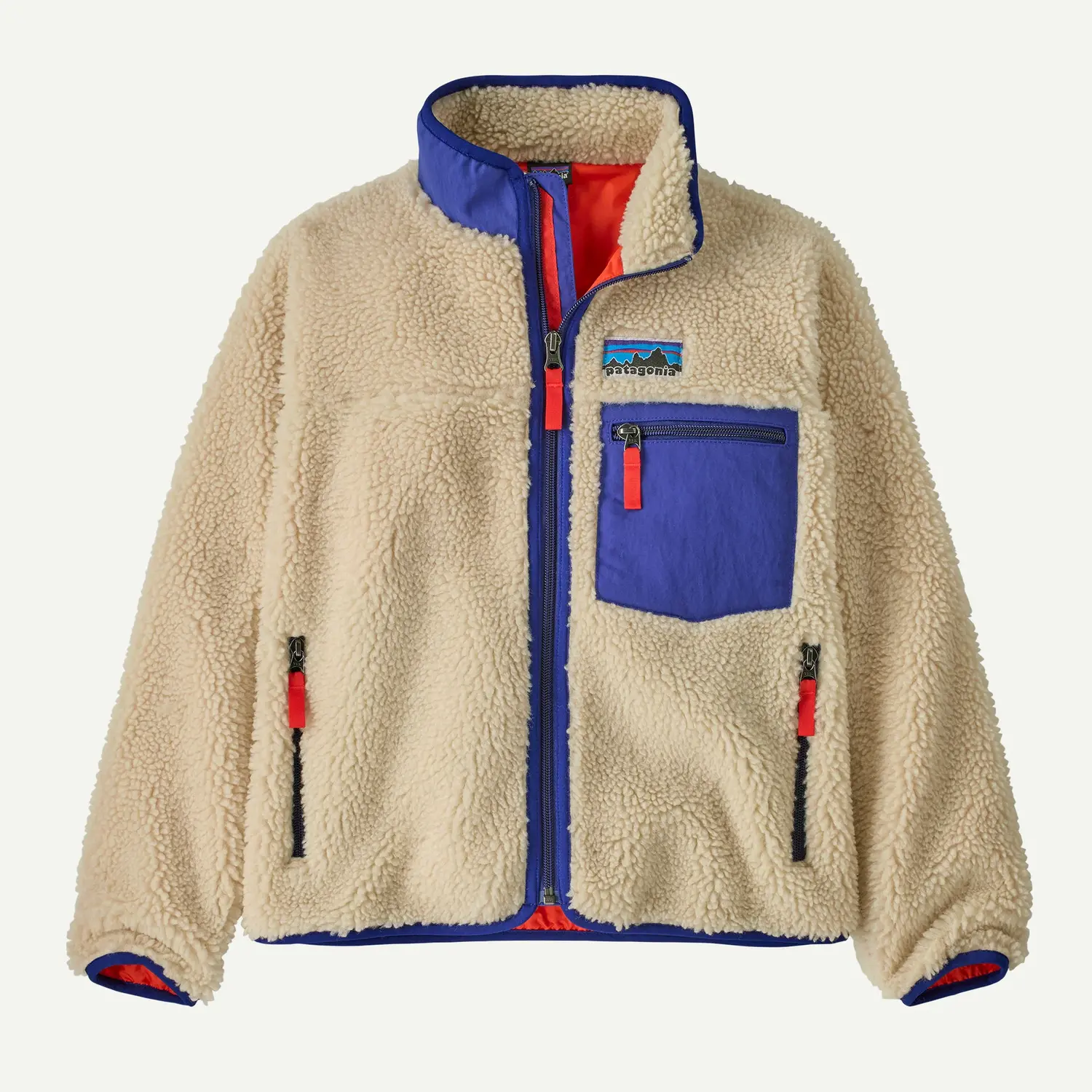 Patagonia Kids' Retro-X® Fleece Jacket- Dark Natural - Yellow Turtle