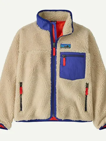 Patagonia Kids' Retro-X® Fleece Jacket- Dark Natural