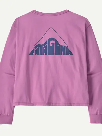 Patagonia Women's Long-Sleeved Driftways Easy-Cut Organic Shirt- Brisk Purple