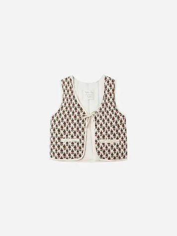 Rylee + Cru Quilted Vest || Harvest Floral